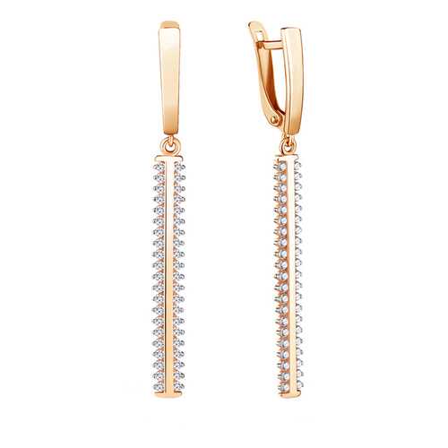 Серьги Aquamarine 48532А.6 в Фианит-Ломбард