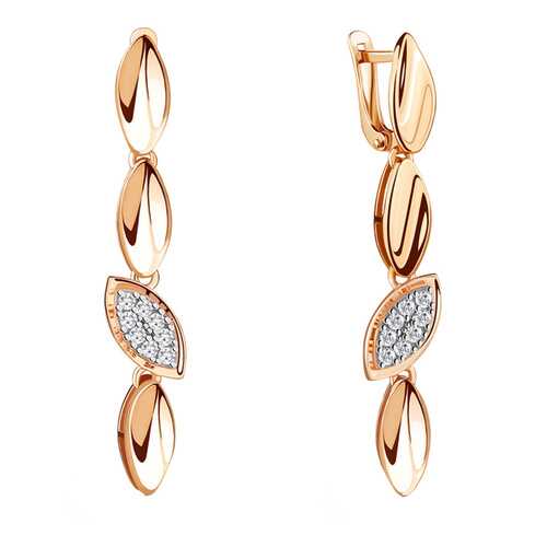 Серьги Aquamarine 48596А.6 в Фианит-Ломбард