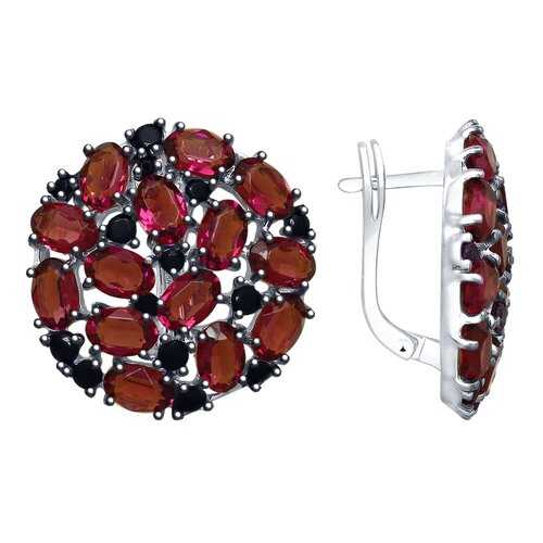 Серьги SOKOLOV из серебра с кристаллами Swarovski и фианитами 94023044 в Фианит-Ломбард