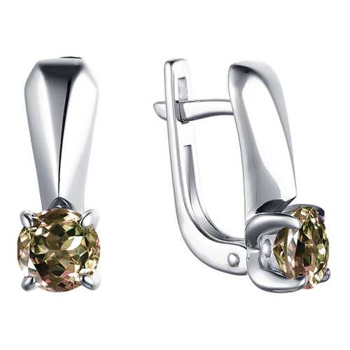 Серьги женские АЛЬКОР SILVER 02-1702/00СТ-00 в Фианит-Ломбард