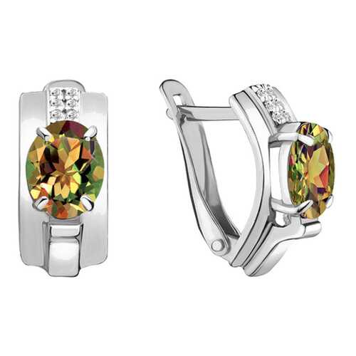 Серьги женские Aquamarine 4493019А.5_OS_3,41гр. в Фианит-Ломбард