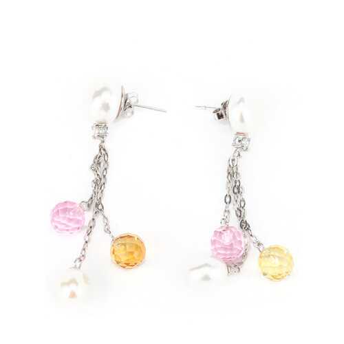 Серьги женские YOUKON АЕ 24445/1 серебристые в Фианит-Ломбард