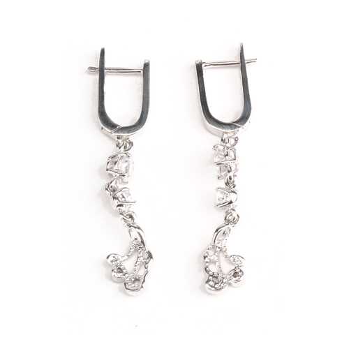 Серьги женские YOUKON OE 10107Е серебристые в Фианит-Ломбард
