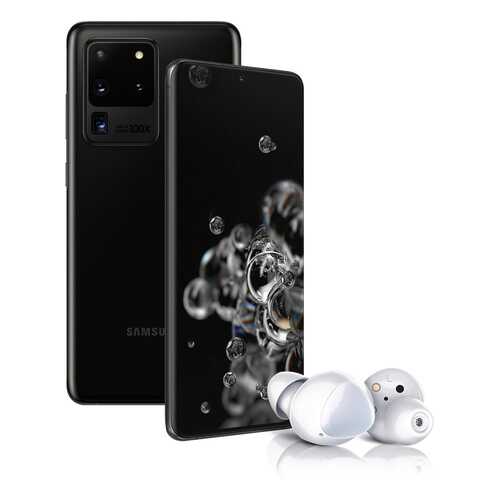 Смартфон Samsung Galaxy S20 Ultra 128Gb Black + Наушники Samsung Galaxy Buds+ White в Фианит-Ломбард