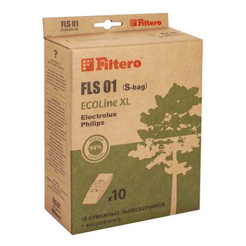 Пылесборник для пылесоса Filtero FLS 01 (S-bag) ECOLine XL 10 шт в Фианит-Ломбард