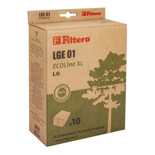 Пылесборник для пылесоса Filtero LGE 01 ECOLine XL 10 шт в Фианит-Ломбард