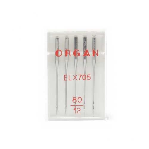 Иглы Organ для распошивальных машин EL x 705 №80 для БШМ упак,5 игл в Фианит-Ломбард