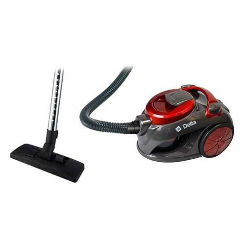 Пылесос Delta DL-0828 Grey/Red в Фианит-Ломбард