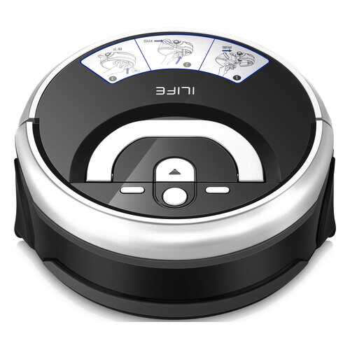 Робот-пылесос ILIFE W400 RUS Black+shinny silver в Фианит-Ломбард