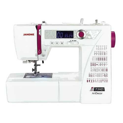 Швейная машина Janome ArtDecor 734D в Фианит-Ломбард