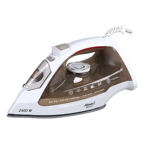 Утюг Atlanta ATH-5538 White/Brown в Фианит-Ломбард