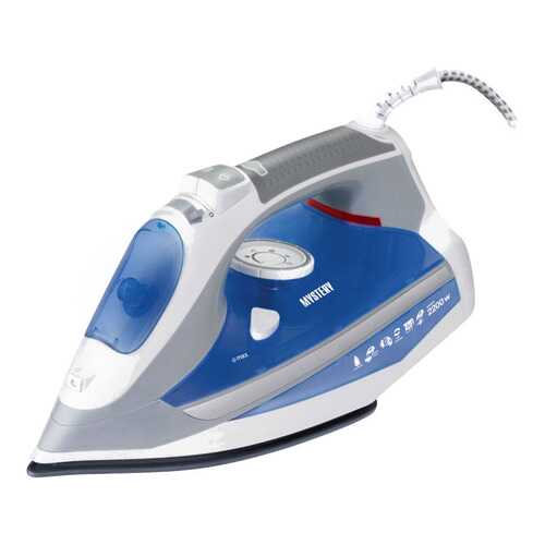 Утюг MYSTERY MEI-2216 White/Blue в Фианит-Ломбард