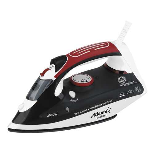Утюг с пароувлажнением Atlanta ATH-5493 (black) в Фианит-Ломбард