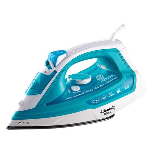Утюг с пароувлажнением Atlanta ATH-5530 (white) в Фианит-Ломбард