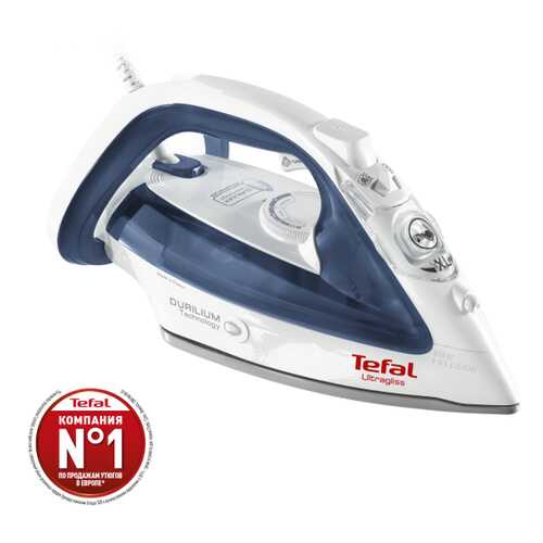 Утюг Tefal Ultragliss 4 FV4913 E0 White/Blue в Фианит-Ломбард