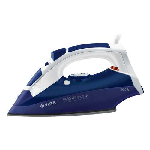 Утюг VITEK VT-1245P + Gift White/Blue/Purple в Фианит-Ломбард