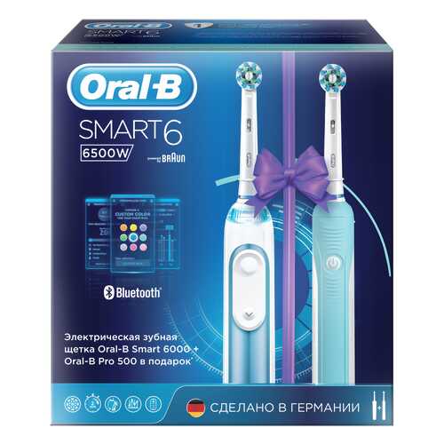Электрическая зубная щетка Braun Oral-B 6500 W (D700.525.5XP) в Фианит-Ломбард