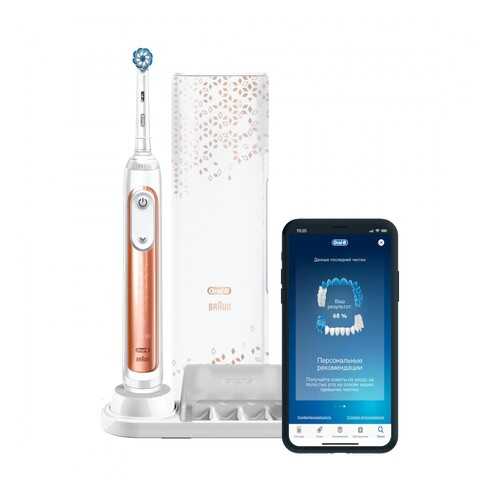 Электрическая зубная щетка Braun Oral-B GeniusX Sensi 20000N (D706.515.6X) Rose Gold в Фианит-Ломбард