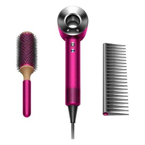 Фен Dyson Supersonic HD01 Fuchsia + Brush Set Red в Фианит-Ломбард