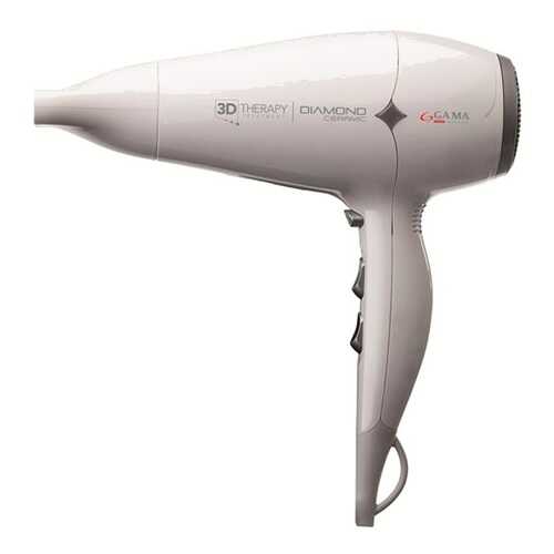 Фен GA.MA Diamond Ceramic Ion 3D Therapy GH0302 White в Фианит-Ломбард