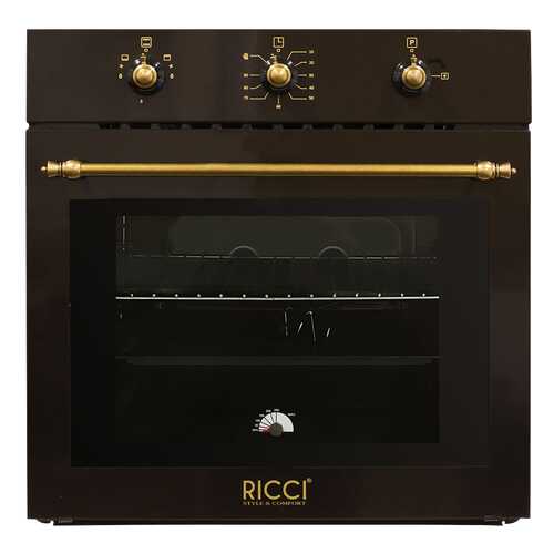 Встраиваемый газовый духовой шкаф RICCI RGO-620BR Brown в Фианит-Ломбард