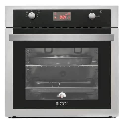 Встраиваемый газовый духовой шкаф RICCI RGO-650IX Silver/Black в Фианит-Ломбард