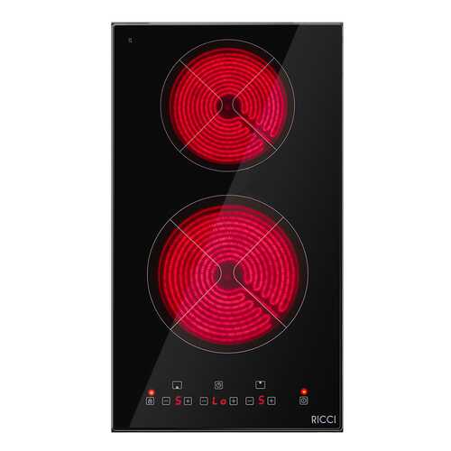 Встраиваемая варочная панель электрическая RICCI KS-T23003R Black в Фианит-Ломбард