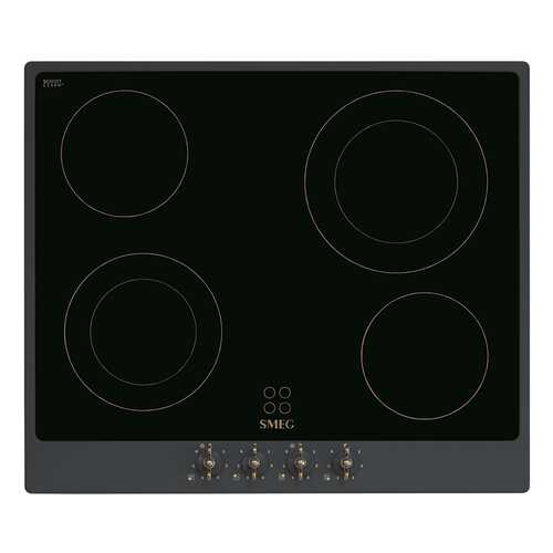 Встраиваемая варочная панель электрическая Smeg P864AO Black в Фианит-Ломбард