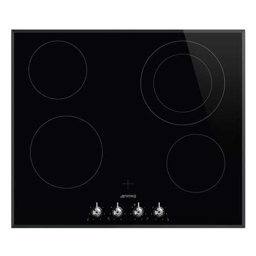 Встраиваемая варочная панель электрическая Smeg SE364ETBM Black в Фианит-Ломбард