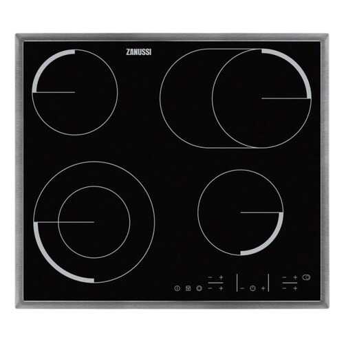 Встраиваемая варочная панель электрическая Zanussi CPZ6466KX Black в Фианит-Ломбард