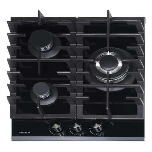 Встраиваемая варочная панель газовая AVEX HM 4534 B Black в Фианит-Ломбард