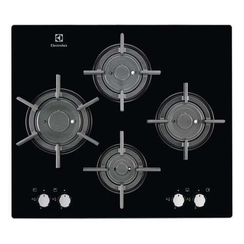 Встраиваемая варочная панель газовая Electrolux EGT96647LK Black/Silver в Фианит-Ломбард