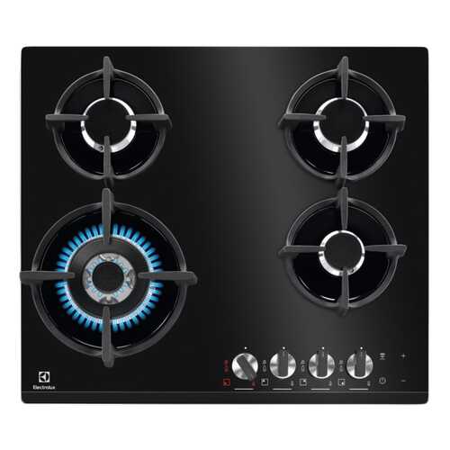 Встраиваемая варочная панель газовая Electrolux GPE363LK Black в Фианит-Ломбард