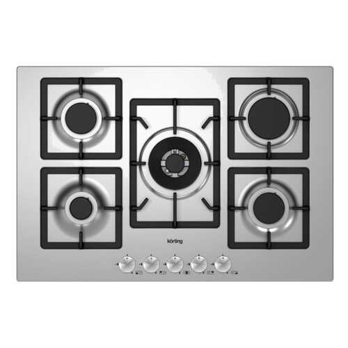 Встраиваемая варочная панель газовая Korting HG 797 CTX Silver в Фианит-Ломбард