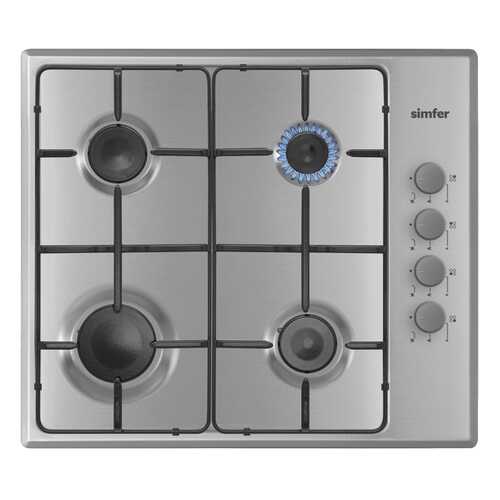 Встраиваемая варочная панель газовая Simfer H60Q40M411 Silver в Фианит-Ломбард