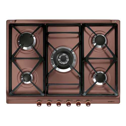 Встраиваемая варочная панель газовая Smeg SR775RA Brown в Фианит-Ломбард