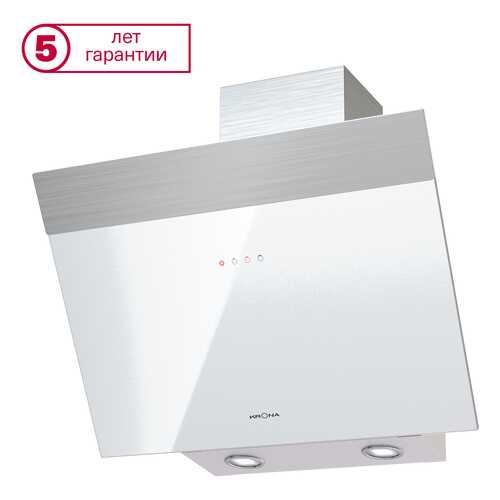 Вытяжка Krona Steel Kristen 600 white/inox S в Фианит-Ломбард
