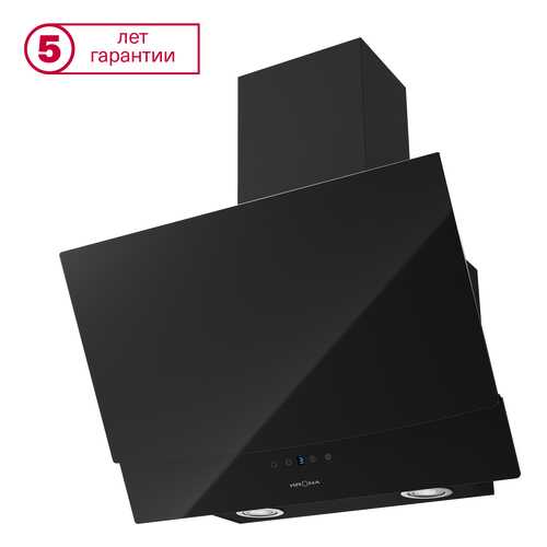 Вытяжка наклонная KRONAsteel Alva 600 S Black в Фианит-Ломбард