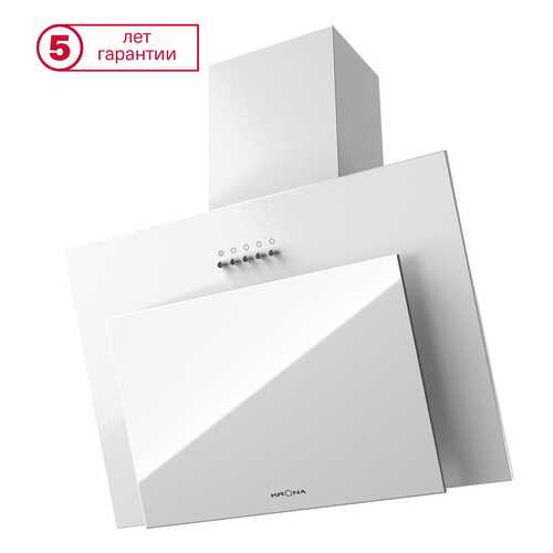 Вытяжка наклонная KRONAsteel Elma 600 PB 20981 White в Фианит-Ломбард