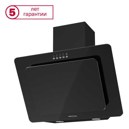 Вытяжка наклонная KRONAsteel Liva 600 PB Black в Фианит-Ломбард