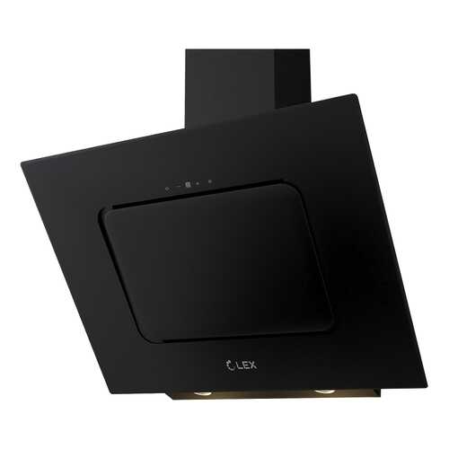 Вытяжка наклонная LEX Luna 600 Black в Фианит-Ломбард