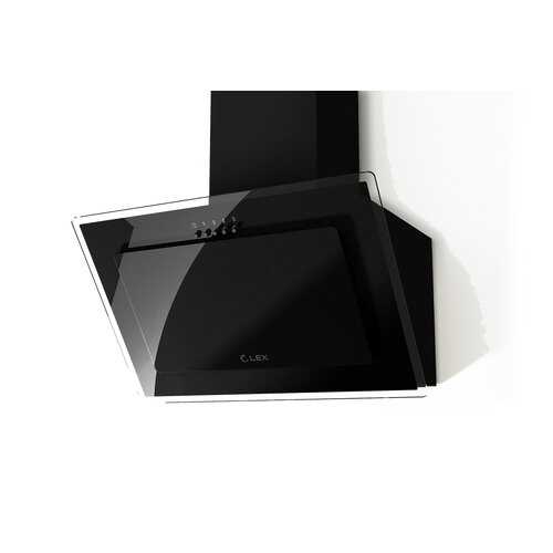 Вытяжка наклонная LEX Mika G 600 Black в Фианит-Ломбард