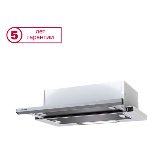 Вытяжка встраиваемая Krona Kamilla slim 600 White/Inox (2мотора) в Фианит-Ломбард
