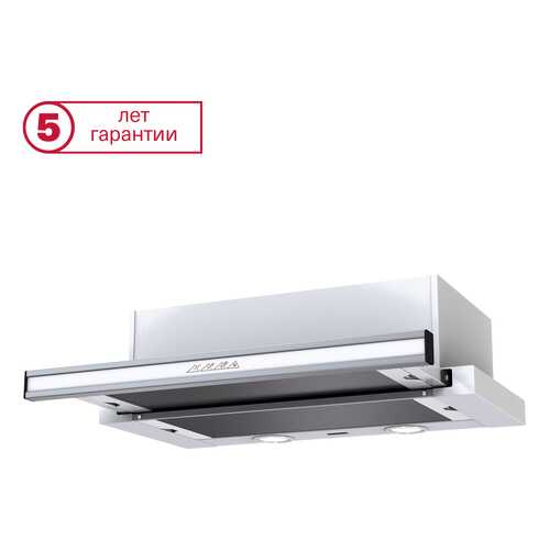Вытяжка встраиваемая KRONAsteel Paola 600 Silver/White в Фианит-Ломбард